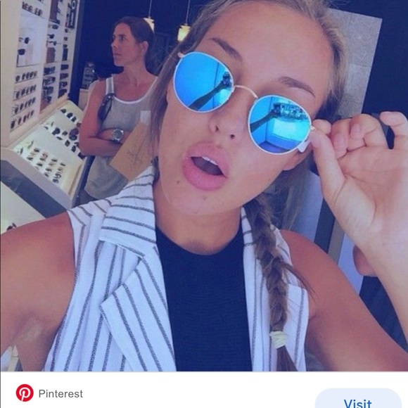 Ray-Ban Accessories - Brand New Rayban Round Rb3447 Gold with Flash Blue